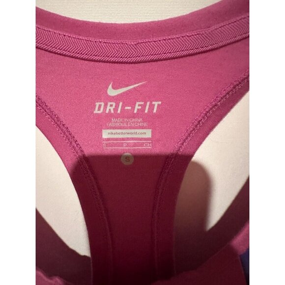 Nike Womens Violet Dri-Fit Sleeveless Activewear Tank Top Size Small - Picture 4 of 6